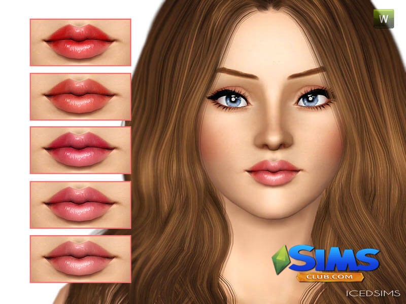 Помада Autumn lipstick для Симс 3 | Скриншот 5