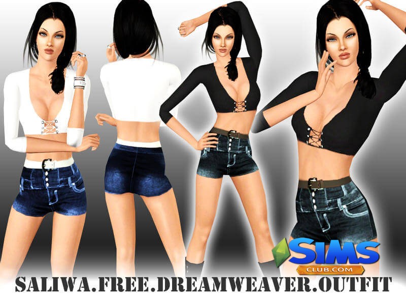 Комплект одежды Dreamweaver Outfit для Симс 3 | Скриншот 4