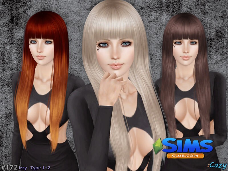 Прическа Izzy Hairstyle - Set для Симс 3 | Скриншот 2