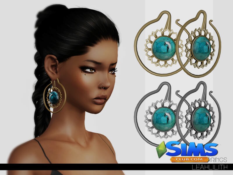 Серьги LeahLillith Haze Earrings для Симс 3 | Скриншот 4