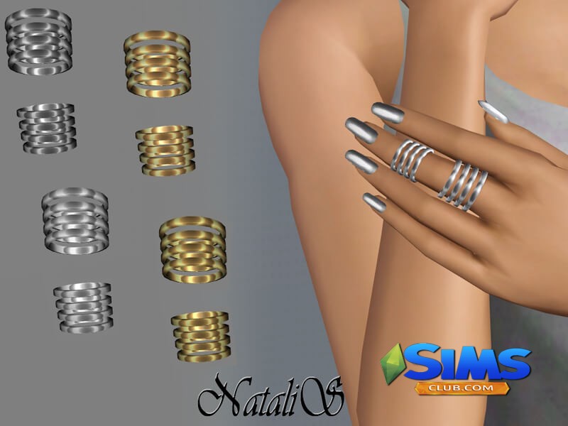 Кольца NataliS_TS3 Stacks ring set FA-YA для Симс 3 | Скриншот 5