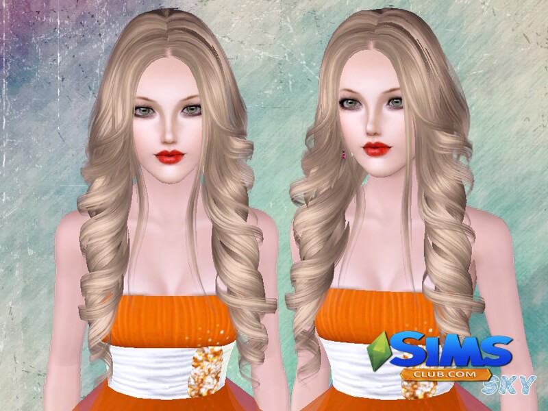Прическа Skysims Hair 261 для Симс 3 | Скриншот 4