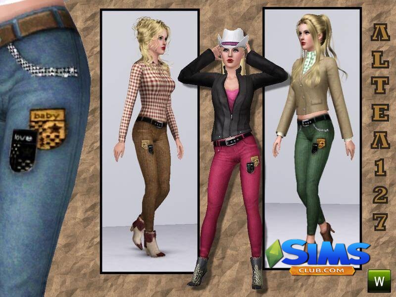 Джинсы Jeans Jenny для Симс 3 | Скриншот 5