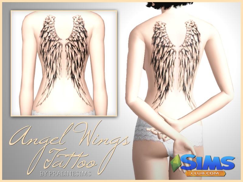 Татуировка Angel Wings Tattoo для Симс 3 | Скриншот 4