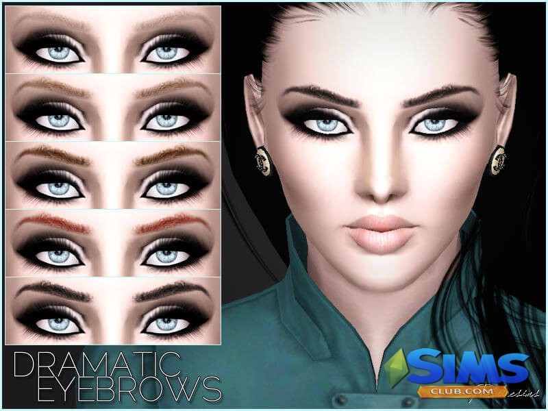 Брови Dramatic Eyebrows для Симс 3 | Скриншот 2