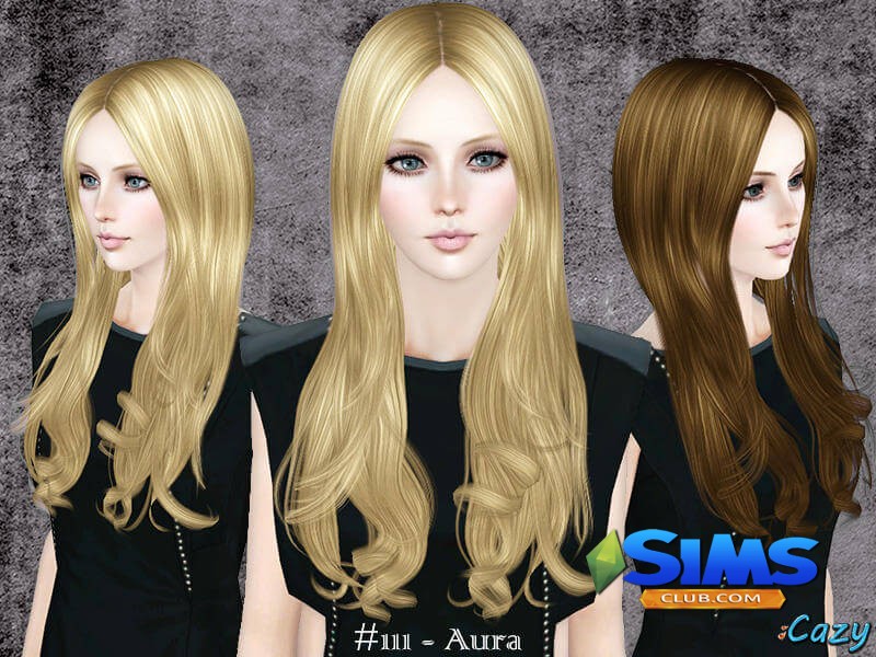 Прическа Aura - Hairstyle Set для Симс 3 | Скриншот 2