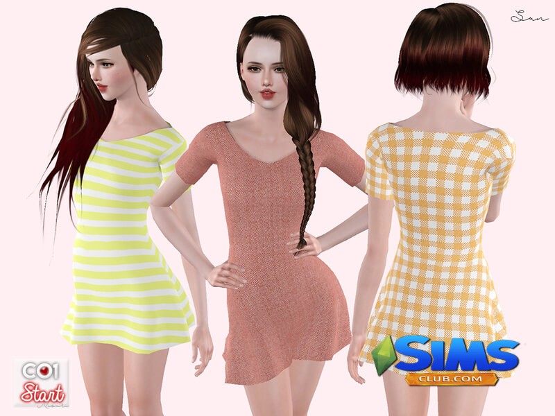 Платье Sun Dress для Симс 3 | Скриншот 1