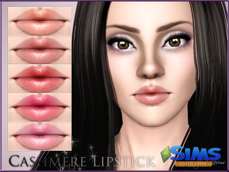 Помада Cashmere Lipstick для Симс 3 | Скриншот 9
