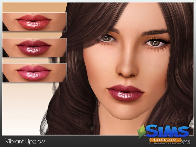 Помада Vibrant Lipgloss для Симс 3 | Скриншот 8