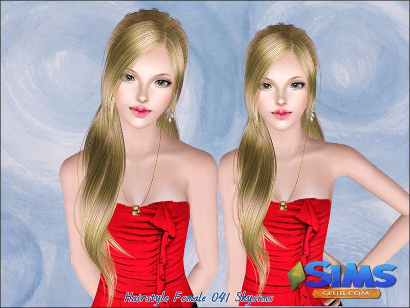 Прическа Skysims-Hair-041 для Симс 3 | Скриншот 1