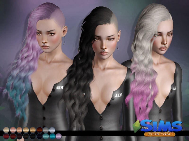 Прическа LeahLillith Universe Hair для Симс 3 | Скриншот 4
