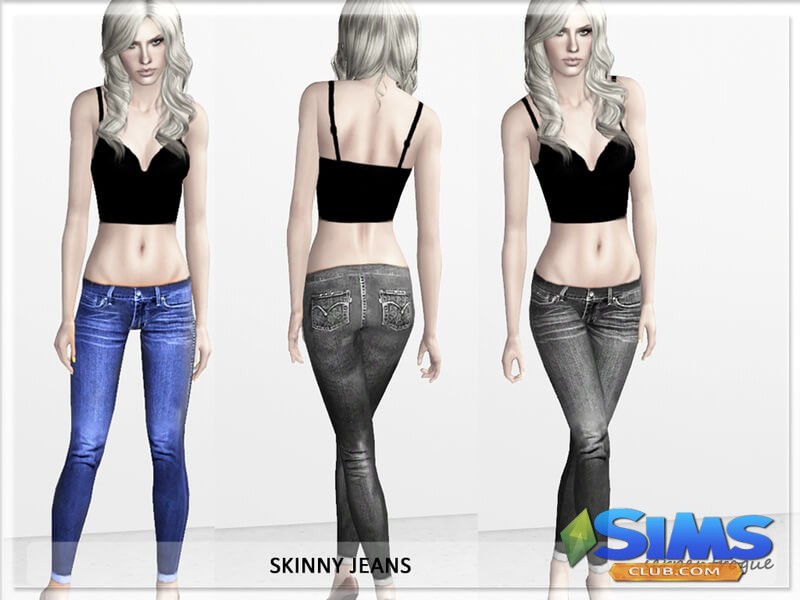 Джинсы Skinny Jeans для Симс 3 | Скриншот 4