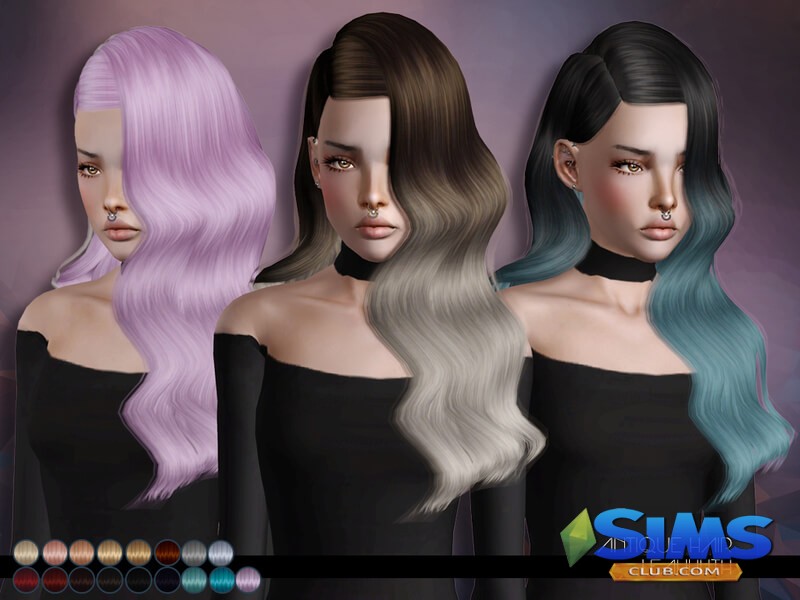 Прическа LeahLillith Antique Hair для Симс 3 | Скриншот 5
