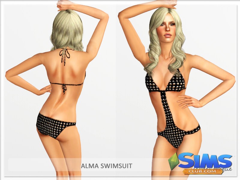Купальник Alma Swimsuit для Симс 3 | Скриншот 4