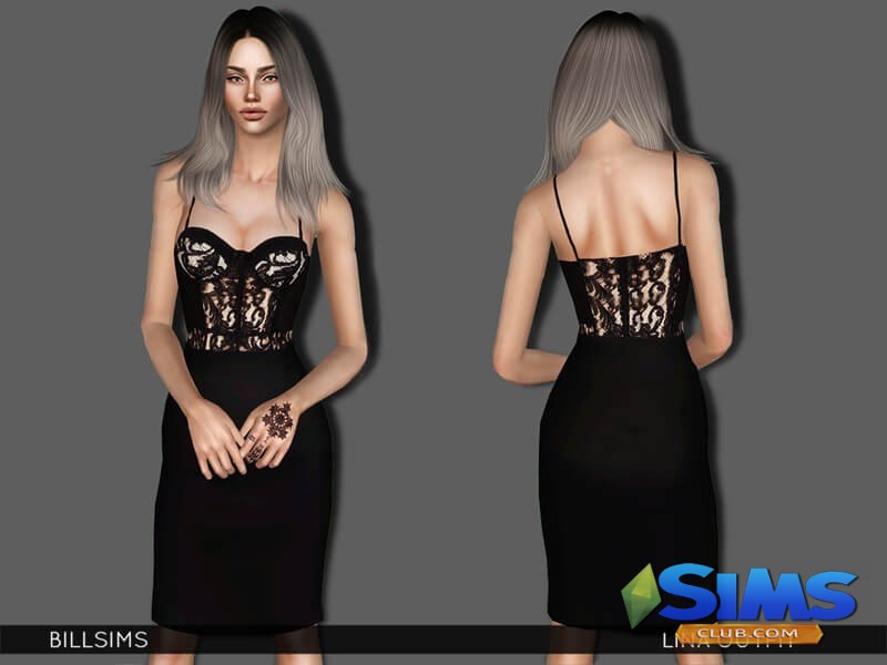 Платье Lina Outfit для Симс 3 | Скриншот 10