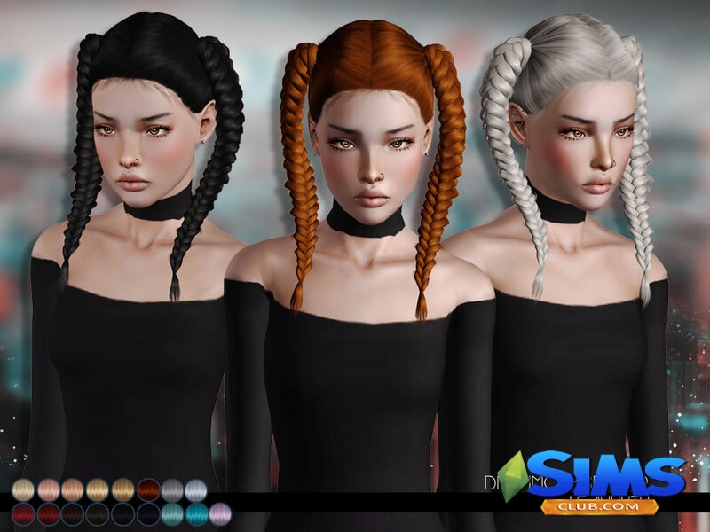 Прическа LeahLillith DreamChase Hair для Симс 3 | Скриншот 2