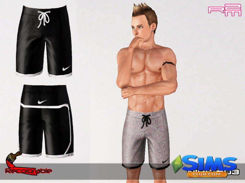 Шорты R2M Nike#03 для Симс 3 | Скриншот 5