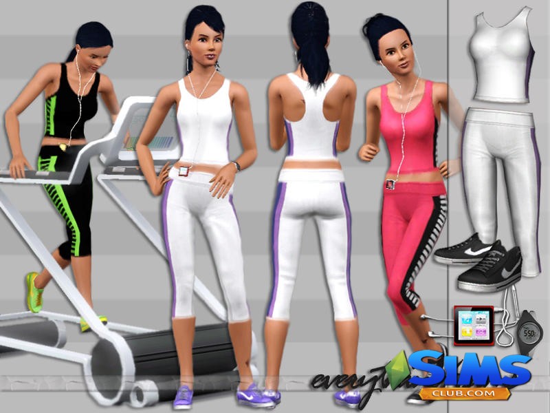 Набор спортивной одежды Adeline's Sportswear Clothing для Симс 3 | Скриншот 6