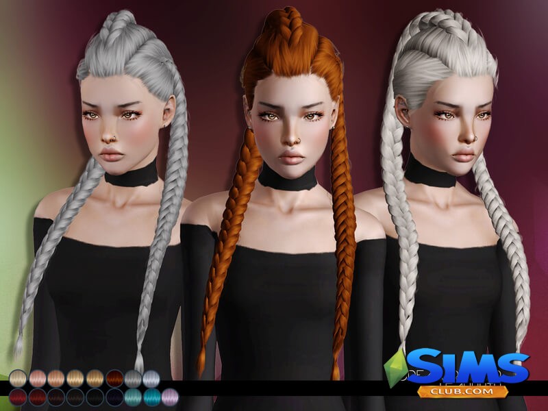 Прическа LeahLillith Creature Hair для Симс 3 | Скриншот 1
