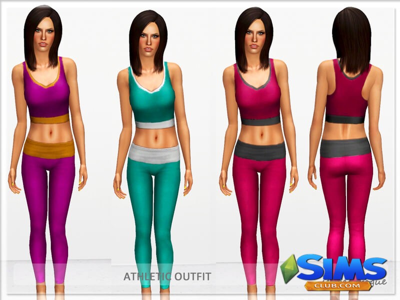 Одежда Athletic Outfit для Симс 3 | Скриншот 5