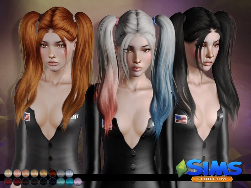 Прическа LeahLillith Harley Hair для Симс 3 | Скриншот 1