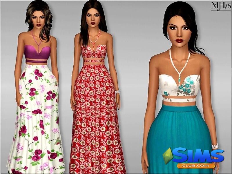 Платье S3 Summery Casual Outfit для Симс 3 | Скриншот 2