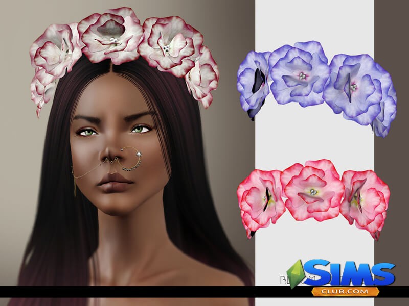 Ободок LeahLilith Bloom Headpiece для Симс 3 | Скриншот 1
