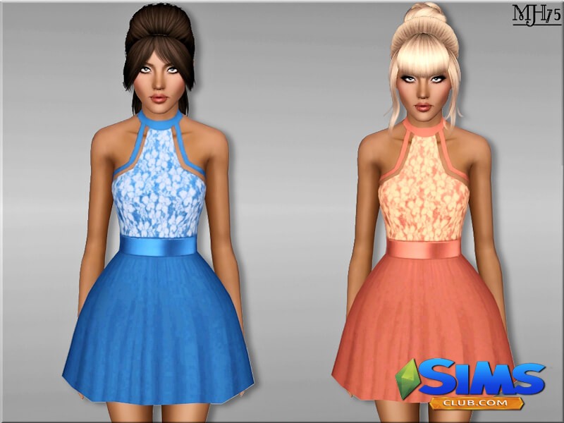 Платье S3 Evie для Симс 3 | Скриншот 3