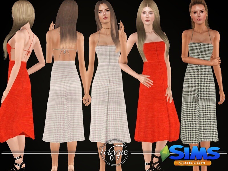 Платье The Katy Dress для Симс 3 | Скриншот 1