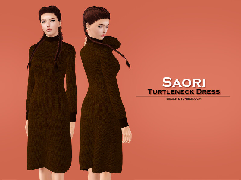 Платье Saori Dress для Симс 3 | Скриншот 2