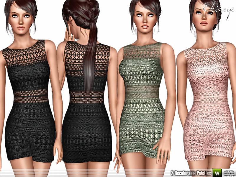 Платье Cornelli Dress для Симс 3 | Скриншот 1
