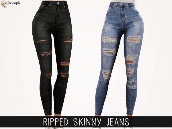 Джинсы Ripped Skinny Jeans | Скриншот 1