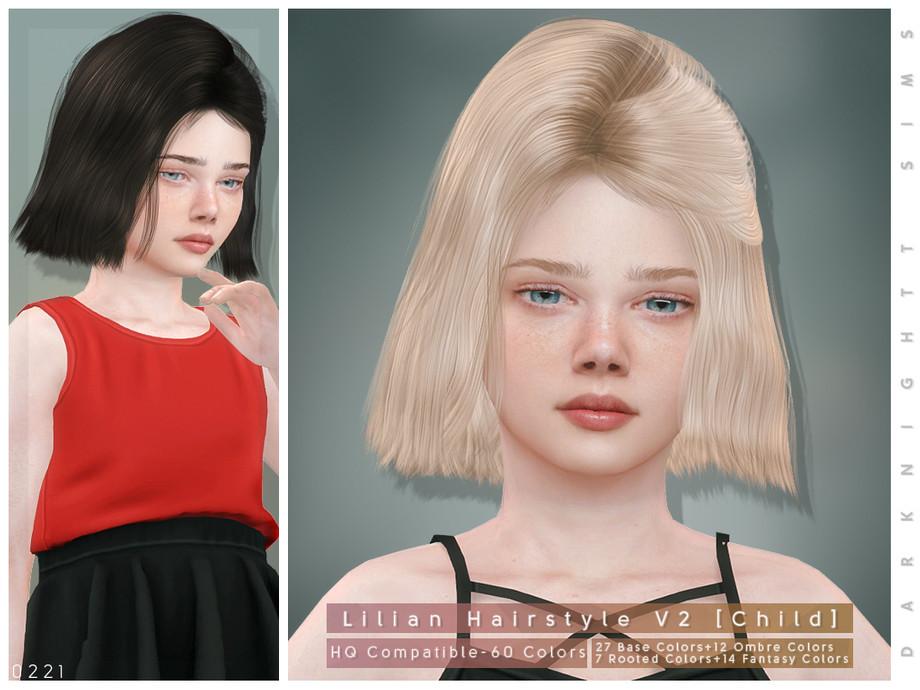 Прическа Lilian Hairstyle V2 [Child] | Скриншот 2