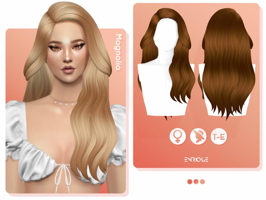 Прическа Magnolia Hairstyle (Patreon EA) | Скриншот 2