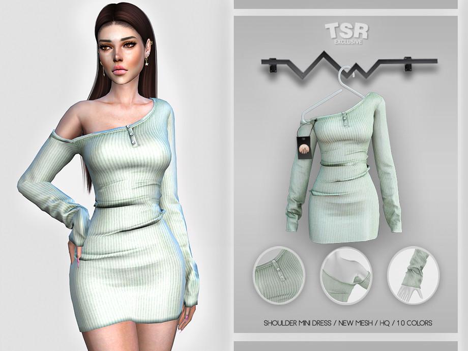 Платье Shoulder Mini Dress BD410 | Скриншот 3
