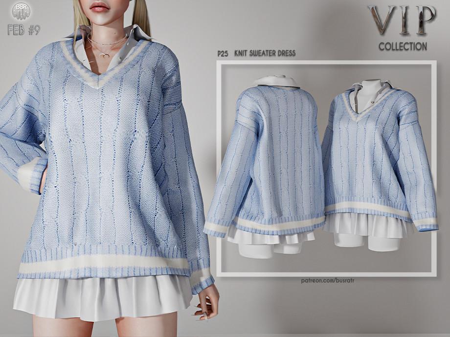 Платье Knit Sweater Dress P25 | Скриншот 8